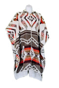 Poncho Inti – Handmade Reversible Poncho with Hood - Mama Poncho LLC
