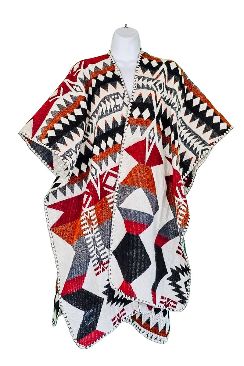 Poncho Ocaso – Handmade Reversible Unisex Poncho - Mama Poncho LLC