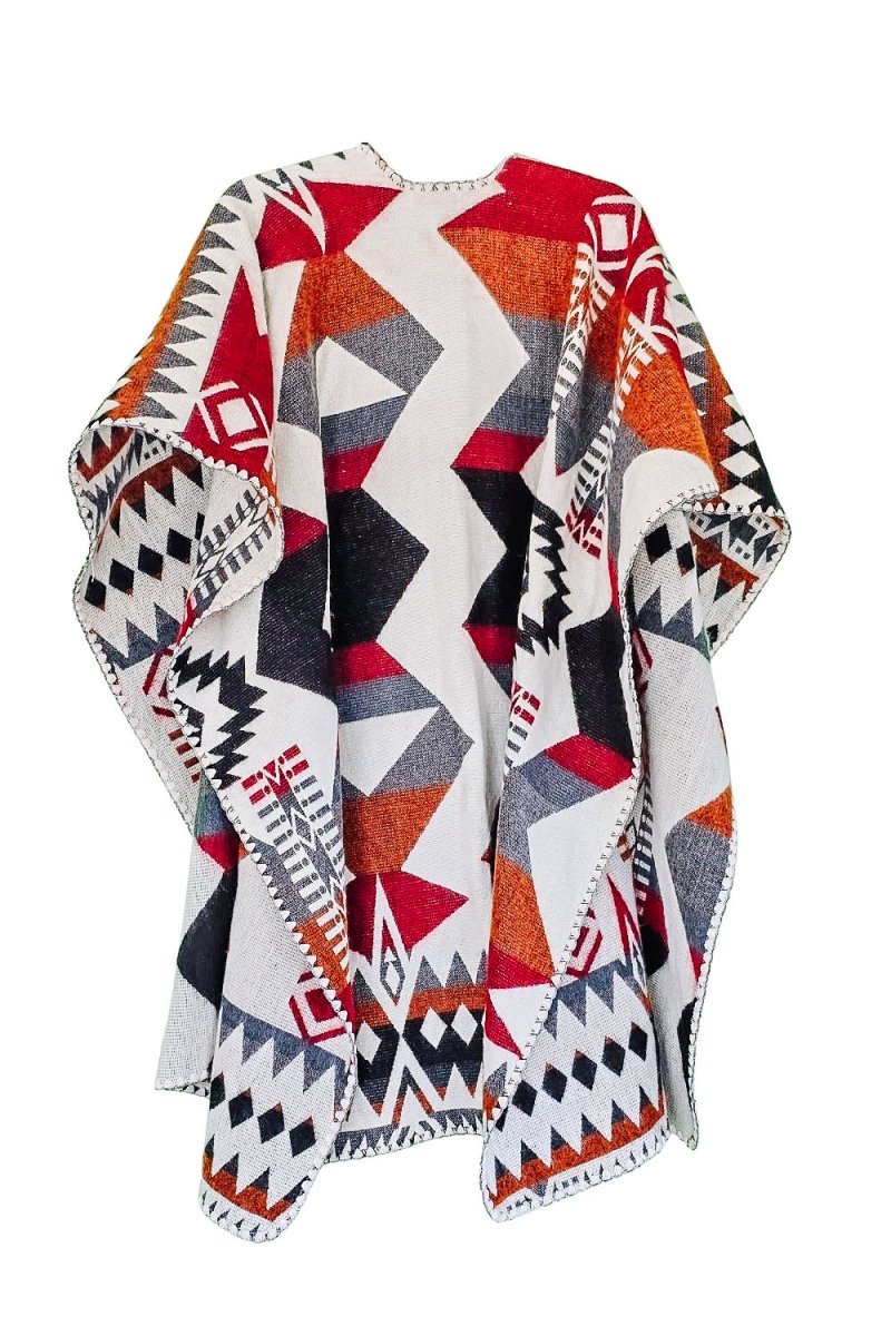 Poncho Ocaso – Handmade Reversible Unisex Poncho - Mama Poncho LLC