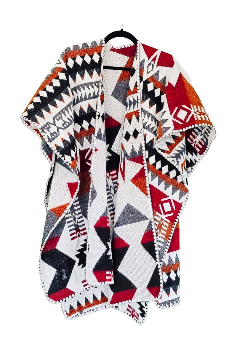 Poncho Ocaso – Handmade Reversible Unisex Poncho - Mama Poncho LLC