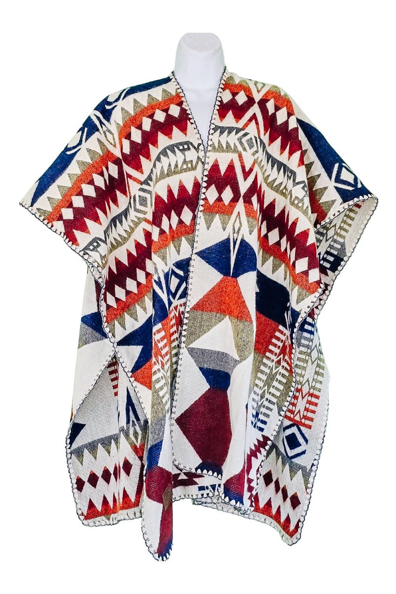 Poncho Ocaso – Handmade Reversible Unisex Poncho - Mama Poncho LLC