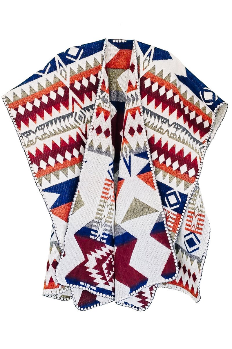 Poncho Ocaso – Handmade Reversible Unisex Poncho - Mama Poncho LLC