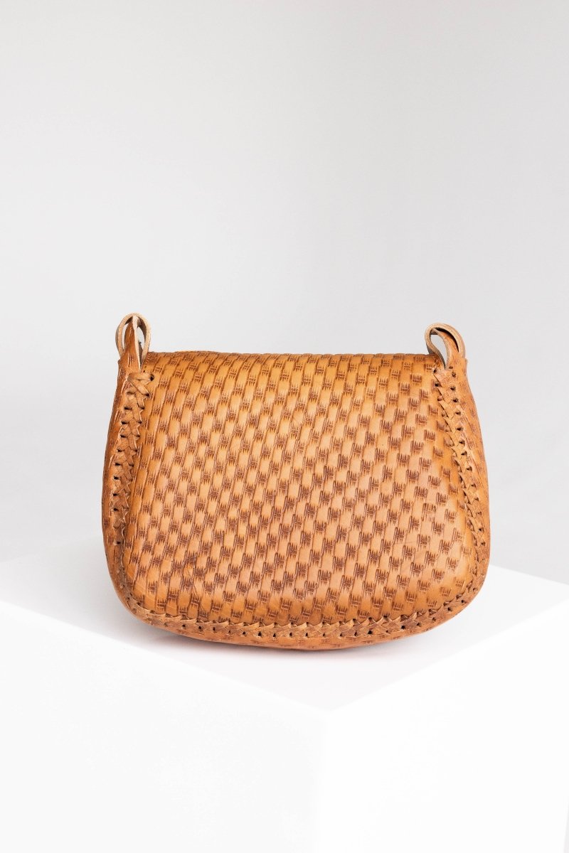 Sanaa - Leather & Cowhide Crossbody Bag - Mama Ponchos
