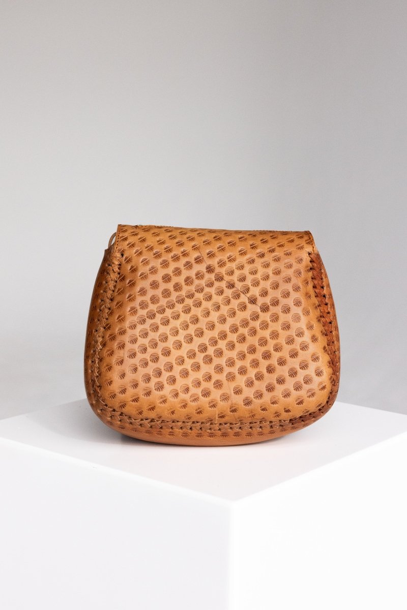 Sanaa - Leather & Cowhide Crossbody Bag - Mama Ponchos