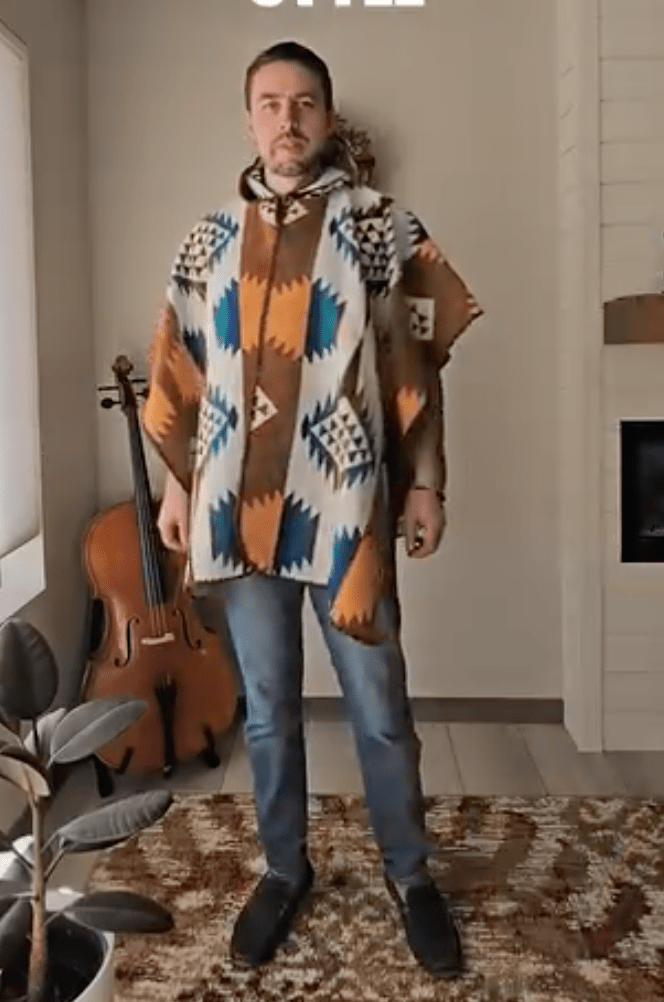 Sedona Sunset Reversible Poncho - Mama Ponchos