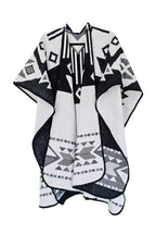 Shawl Hourani Long – Handmade Reversible Poncho for Men and Women - Mama Poncho LLC