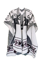 Shawl Hourani Long – Handmade Reversible Poncho for Men and Women - Mama Poncho LLC