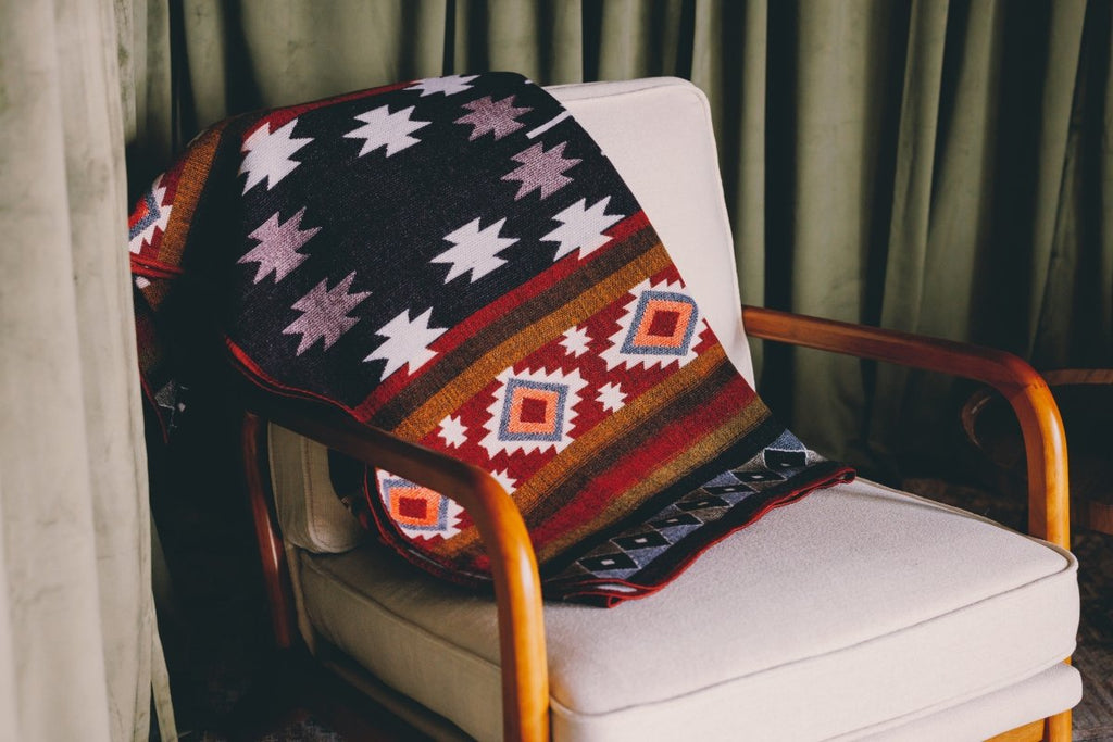 Sierra Rust Soft - Weave Blanket - Mama Ponchos