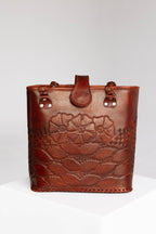 Spearfish - Hand - Carved Leather Bag - Mama Ponchos