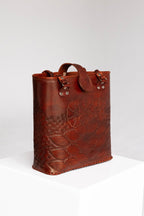 Spearfish - Hand - Carved Leather Bag - Mama Ponchos