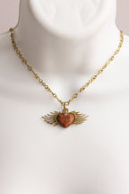 St. Michael Heart – Handmade Necklace - Mama Ponchos