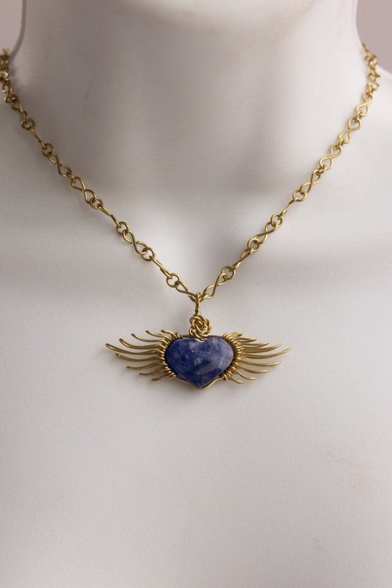 St. Michael Heart – Handmade Necklace - Mama Ponchos