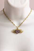 St. Michael Heart – Handmade Necklace - Mama Ponchos