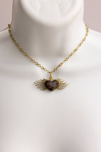 St. Michael Heart – Handmade Necklace - Mama Ponchos