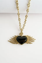 St. Michael Sacred Heart – Handmade Necklace - Mama Ponchos LLC