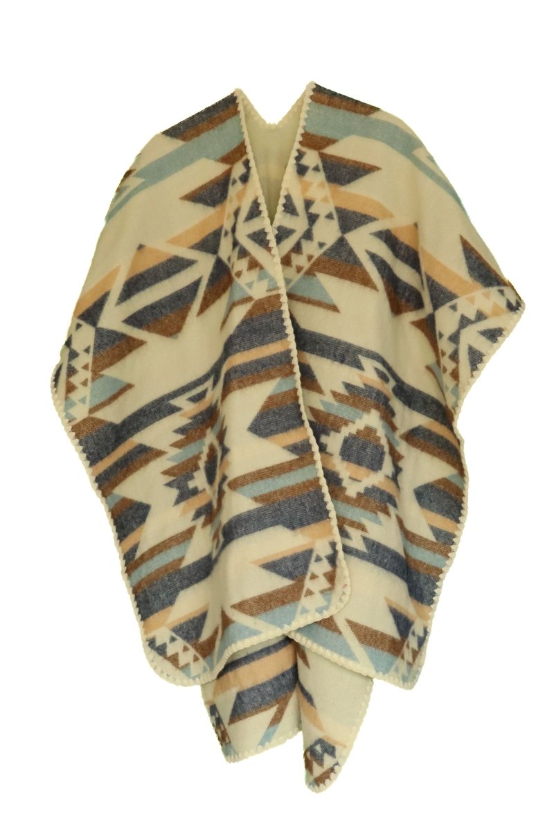 Terracotta– Handmade & Reversible Poncho for Men and Women - Mama Ponchos