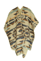 Terracotta– Handmade & Reversible Poncho for Men and Women - Mama Ponchos