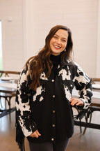 Western Cowhide Fringe Jacket - Mama Ponchos