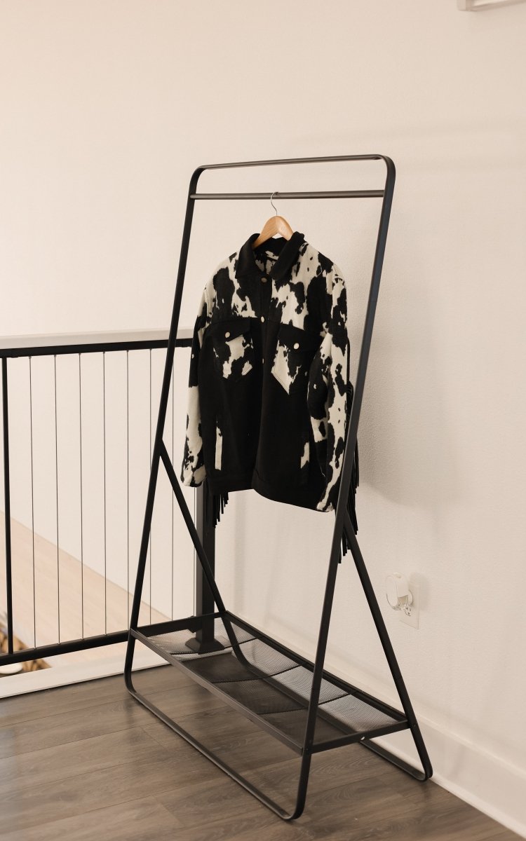 Western Cowhide Fringe Jacket - Mama Ponchos